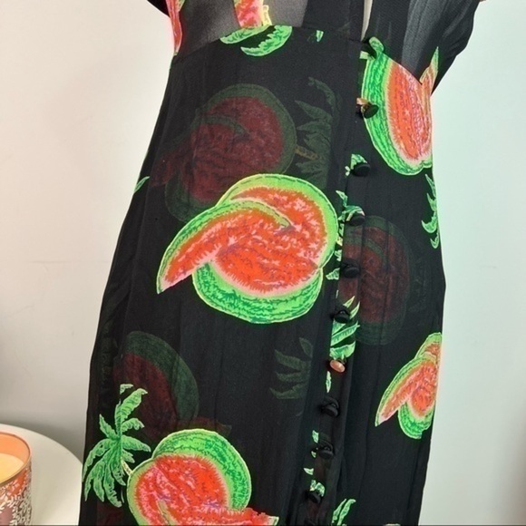 Reformation Womens Button Front Hydrangea Midi Dress size XS - Picture 8 of 16